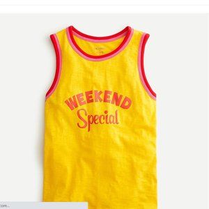 Edie Parker "Weekend Special" strawberry tank NWOT